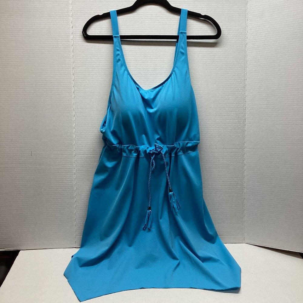 Swim/Suit/Dress Denim & Co. Beach Handkerchief Hem Size 12-Only One